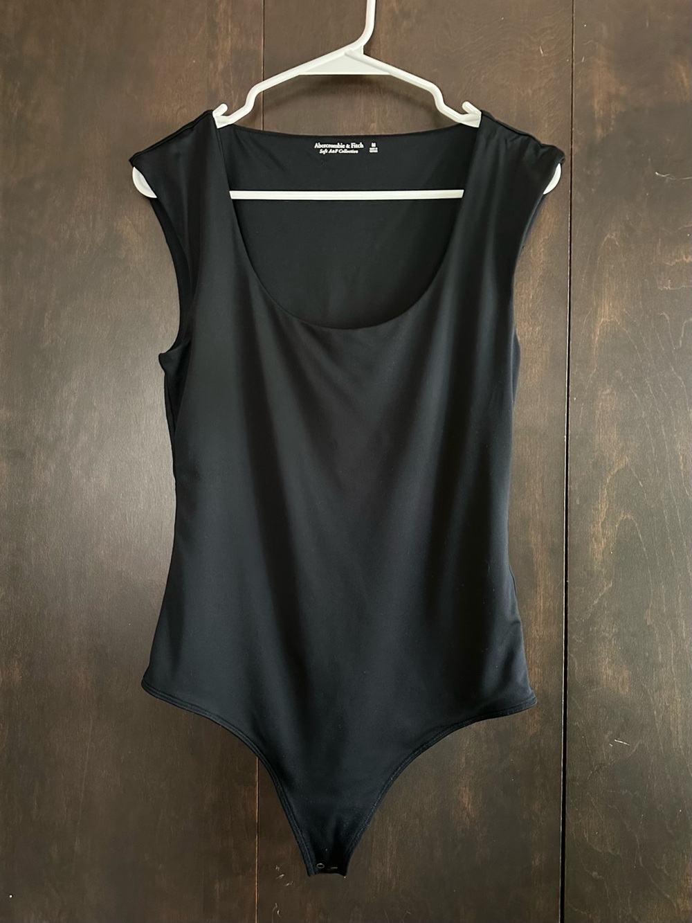 Abercrombie & Fitch Black Scoop-Neck Sleeveless Bodysuit